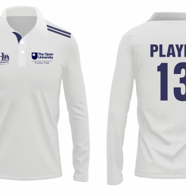 MK Open Uni White Full Sleeves Shirt